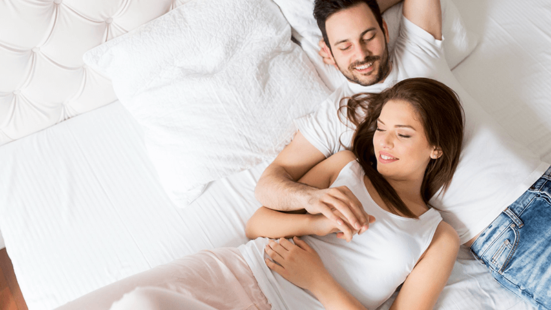 couple practicing healthy successful relationship includes good intamacy and sex